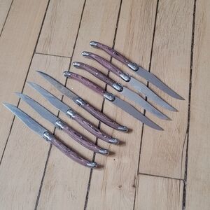 8pcs Laguiole Style Steak Knife Set